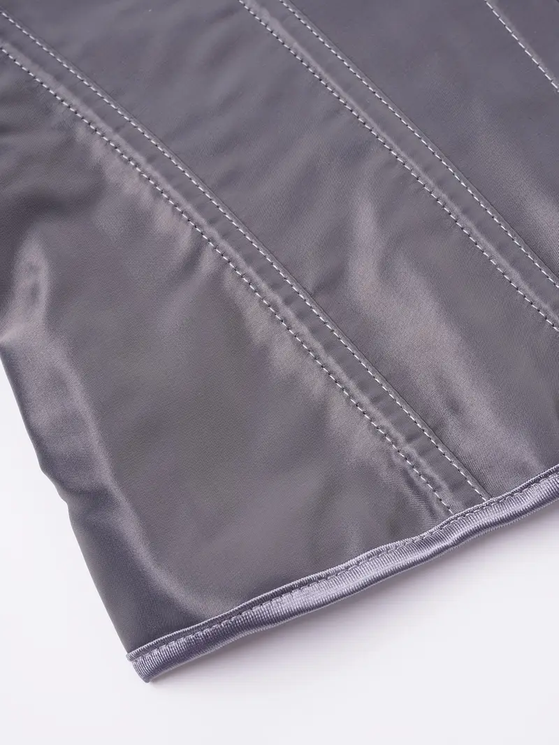 materiał szarego elastycznego gorsetu