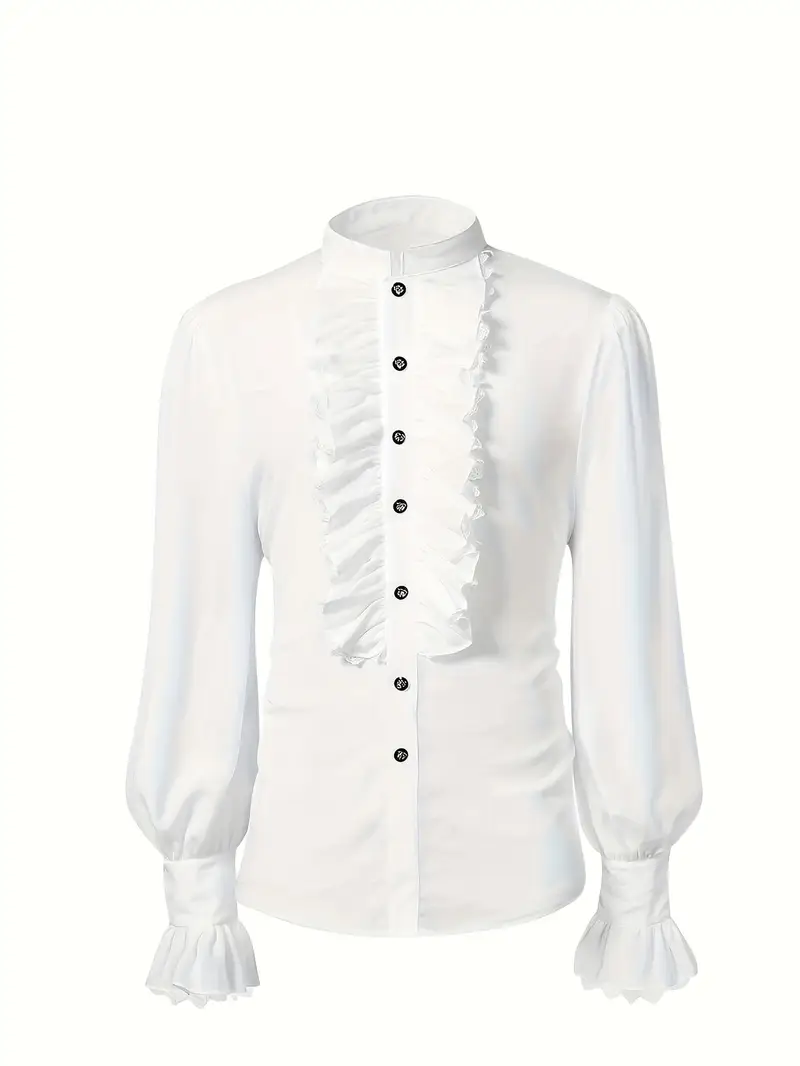 koszula vintage z kołnierzykiem na białym tle